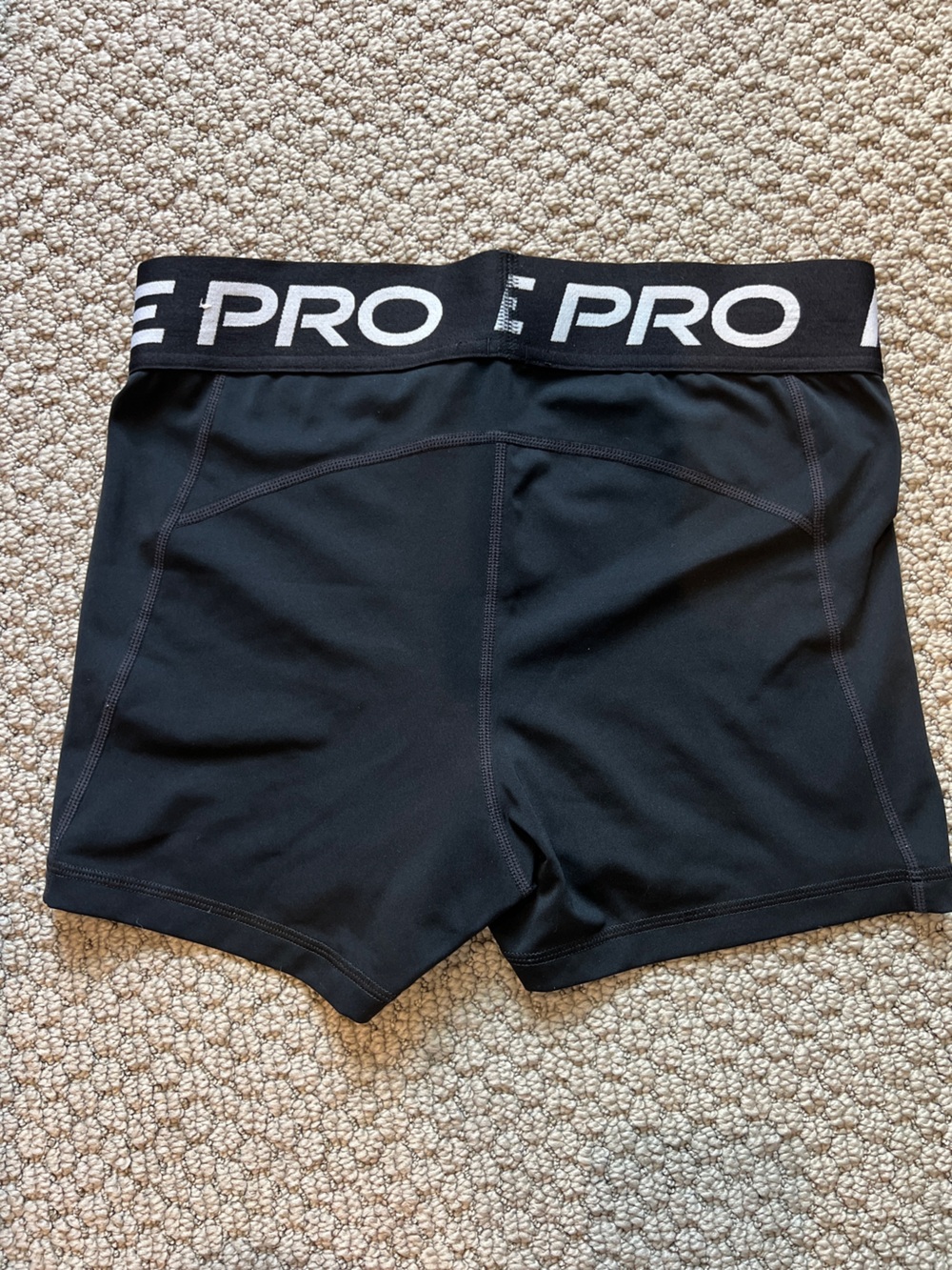 Nike Pro Dri-FIT Women’s Compression Shorts Size Medium Black White - Picture 4 of 5